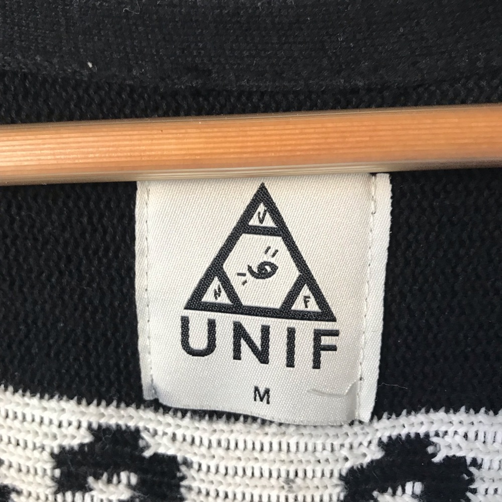UNIF Black and White 'Jesus Saves I Spend' Graphic Cardigan - Picture 2 of 6